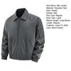 Men Jacket Lapel Long Sleeve Zipper Placket Sport Jackets with Multi Pockets Full Zipper Closure Teen Casual Outerwear