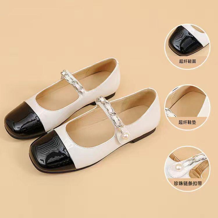 Maryfur Women's Shoes Fragrance New Pump Low-heeled Flat Shoes In Spring 2025 French Mary Jane Shoes