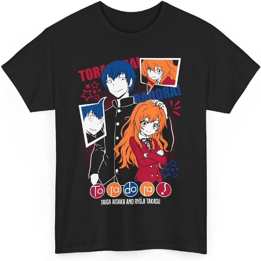Anime Toradora T Shirt Merch Casual Short Sleeved T Shirt Unisex Tee S