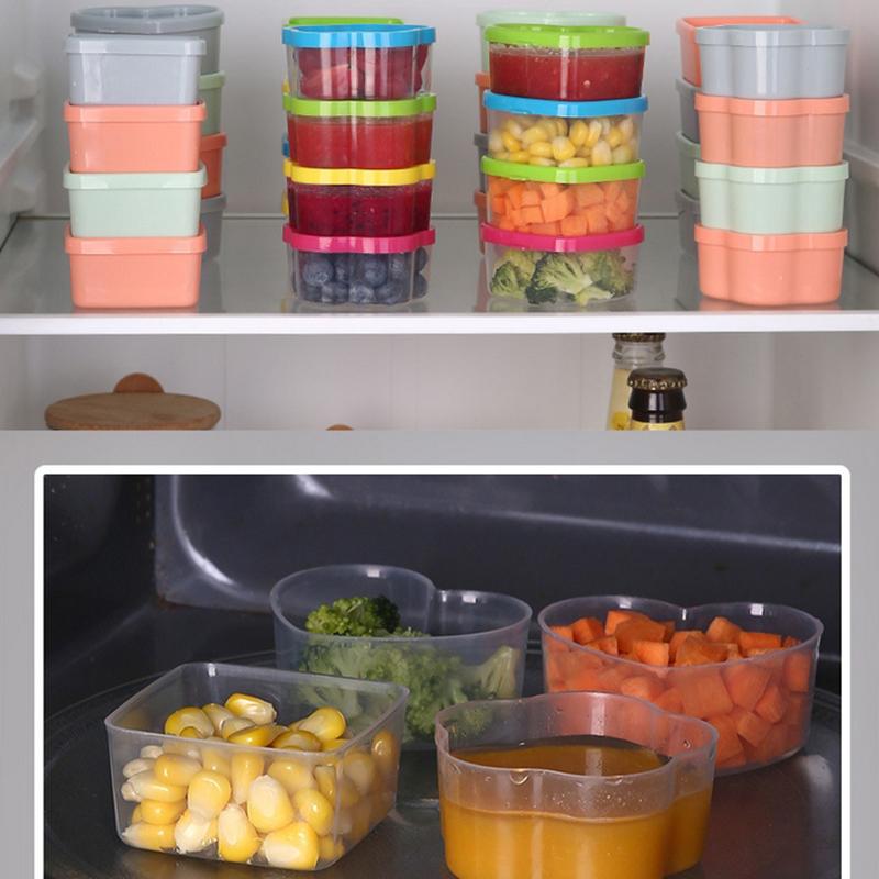 8/9ks Mini stlačovací lahvička do svačinového boxu Plastové nádobky na koření Kečup Salátová zálivka Piknik Přenosné Nádoby na bonbóny Svačinu Ořechy