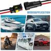 Wasserdichter Auto-Steckverbinder 2-polig Auto Motorrad Roller Marine Wasserdicht Männlich Weiblich Elektrische Steckverbinder Stecker mit Kabel