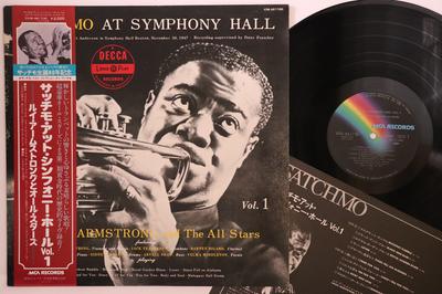 LP Record LOUIS ARMSTRONG - Satchmo At Symphony Hall Vol. 1 VIM4617 MCA 1980 Japan Obi Jazz