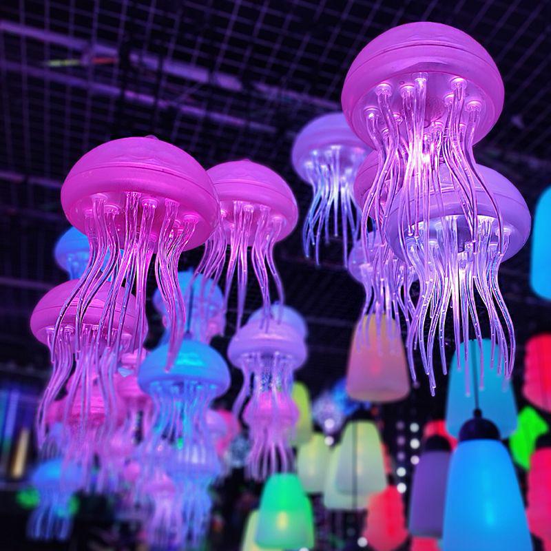 Color-Changing LED Jellyfish Pendant Light for Restaurant or Outdoor Tree Decor