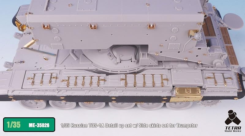 Tetra Model ME Series Russian Buratino with Side Skirts Plastic Model Parts ME3526 1/35 TOS-1A (TR)