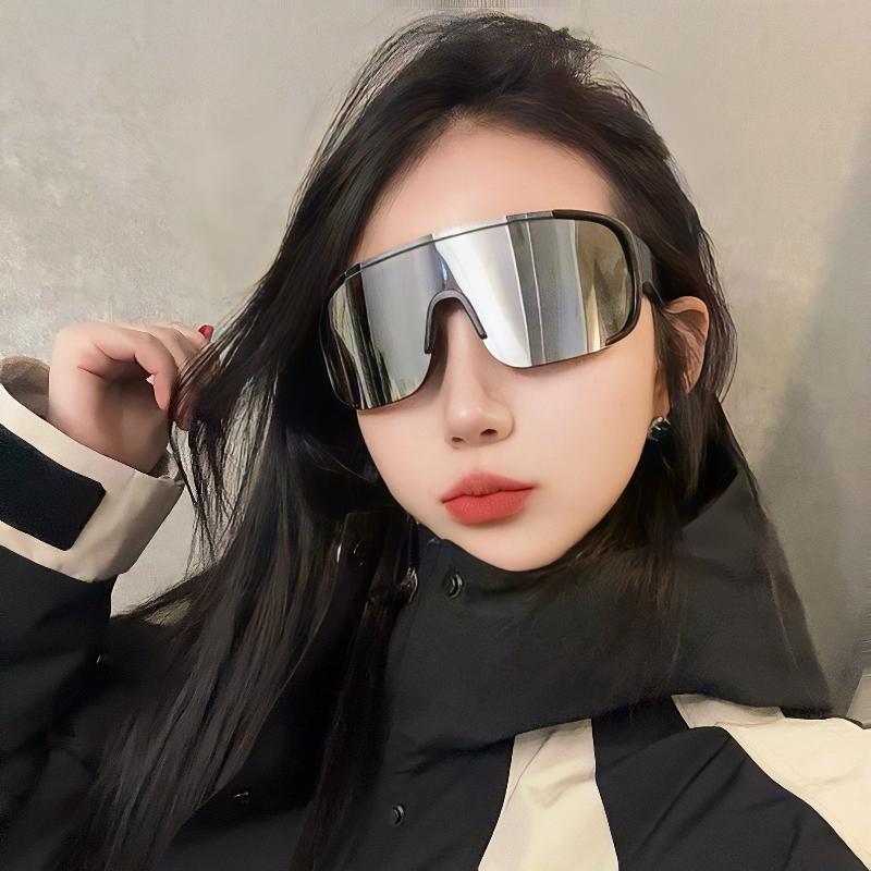 Y2K Style Cycling Sunglasses Windproof Glasses For Men Women Retro-Reflective Sheeting Lens Road Riding Sport Glasses