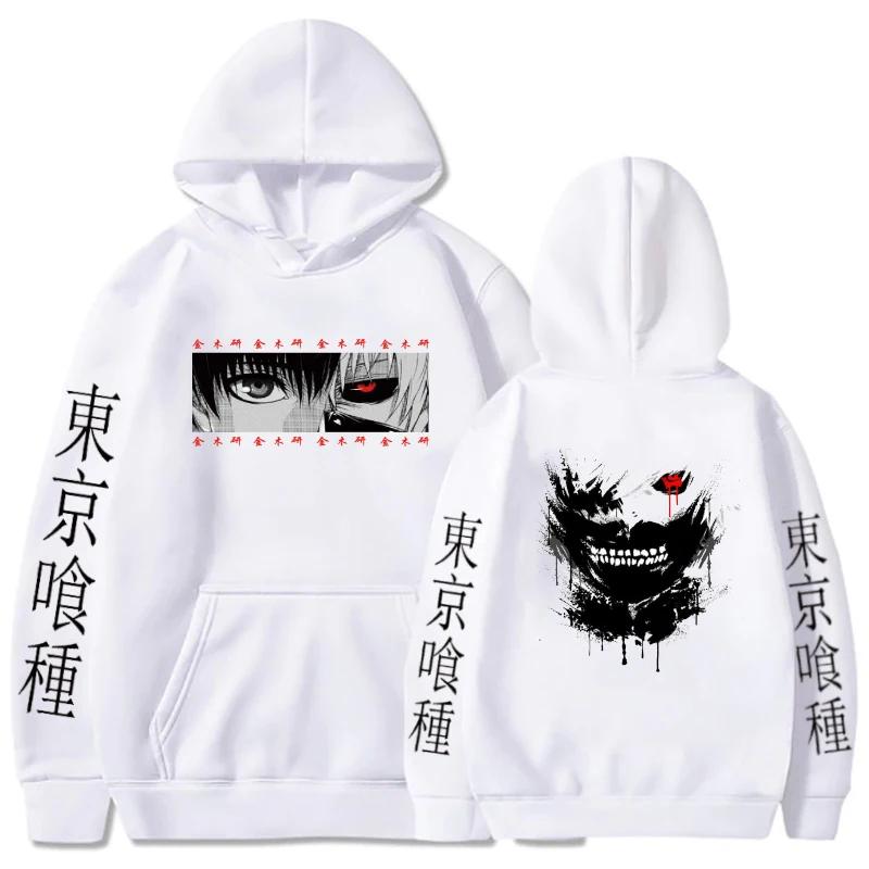 Men's Hoodies Fashion Warm Sweatshirts Anime Printed Hip-Hop Long-Sleeved Hoodies Sweatshirts Street Autumn and Winter New Tops