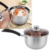 18cm Soup Pot 304 Stainless Steel Single Handle Food Supplement Saucepan Cooking Supplies