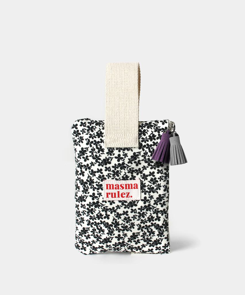 Masmarulez Strap Pouch_Black Flower