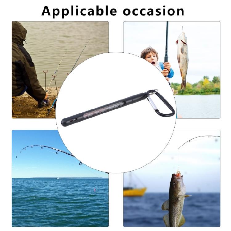 Attrezzatura da Pesca a Mosca Termometro dell'Acqua Misurazione Temperatura Acqua di Torrente Attrezzo Strumento Sistema di Misurazione Temperatura