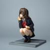 16CM Anime Ogiwara Sayu Figure Hige Wo Soru Soshite Joshikousei Wo Hirou Squatting Model Toy Gift Collection Action Figure