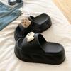 Fashion Beach Women Slipper Sandals Slides Indoor Outdoor 2025 Summer Slippers Bathroom Platform Non-Slip Home Bear Cartoon Flip Flops
