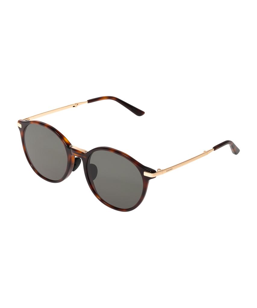 Heonteoaiweeo [Unisex] Round Folding Sunglasses - Havana Htc34