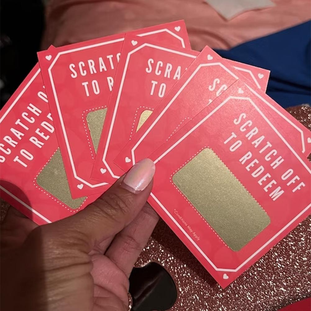 5 Stück Geburtstagsgeschenkgutschein Romantische Jubiläumsgeschenkgutscheine Motivierende Geschenkkarten für Freund Freundin