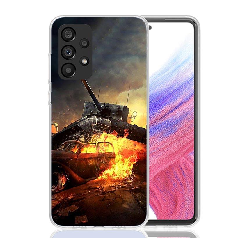 World of Tanks Phone Case For Samsung Galaxy A17 A16 A14 A15 A13 A57 A56 A54 A55 A53 A37 A36 A34 A35 A33 A26 A24 A25 A23 Galaxy