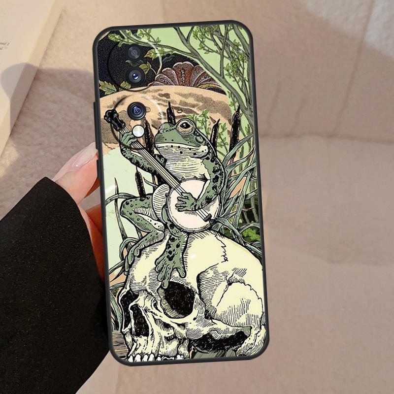 Vintage Retro Frog Mushrooms For Honor Magic V5 5 6 7 Pro Case For Honor X9a X9b X9c X8a X8b 50 70 90 200 400 Lite Cover