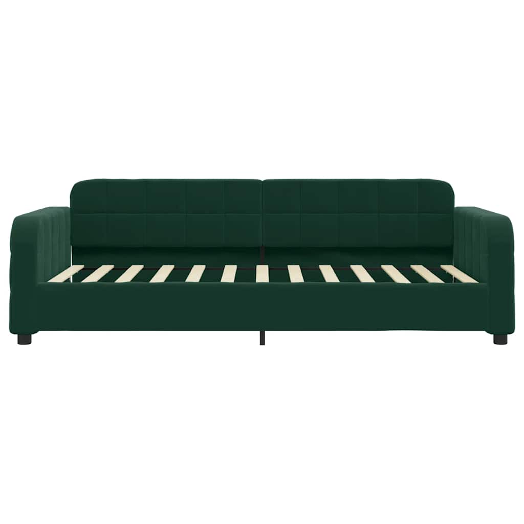 Vidaxl Sofa with Sleeping Function, Dark Green, 90X200 Cm, Velvet