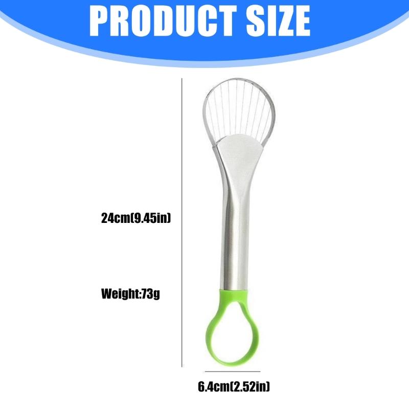 Professional Stainless Steel Fruit Cutter For Avocado Peach Dragon Fruit Cores Removal Ergonomic Nonslip Handle Slicer