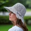 Foldable Women Fisherman Hat Hollow Out Bucket Hat Portable Sunscreen Visor Cap  Summer