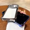 Plating Glitter Transparent Air Cushion Case For iPhone 11 12 13 14 15 16 17 Pro Max 17Air Lens Protection Soft Bumper Cover