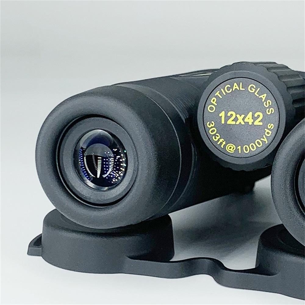 Lg17 Professionelles 12-fach-Zoom-HD-Fernglas, tragbares, wasserdichtes, leistungsstarkes Teleskop für die Jagd, Camping, mit 42 mm Objektiv