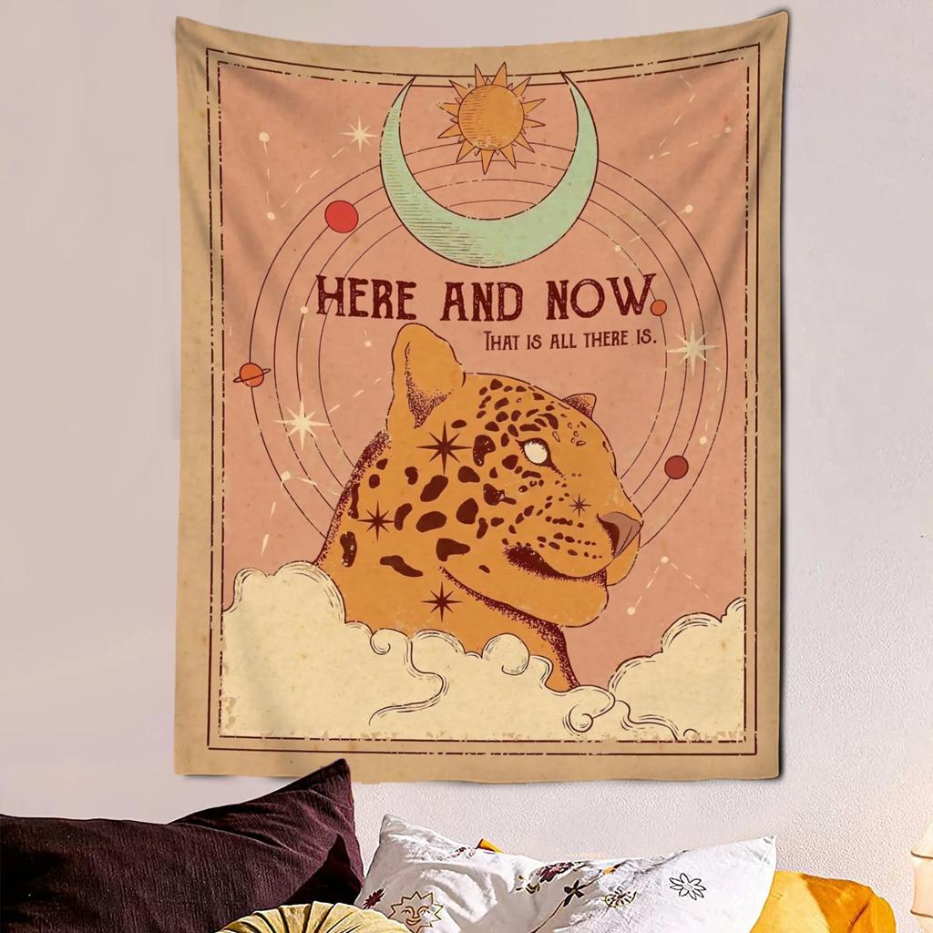 VIKAMA Adorable Cat Tarot Tapestry Cute Cartoon Wall Art Perfect for Bedrooms Dorm Rooms and Living Rooms