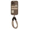 Coffee English Tag Apple 17 Promax Mobile Phone Case IPhone 15 Retro 11 Suitable for 14 Bracelet 16 Huawei