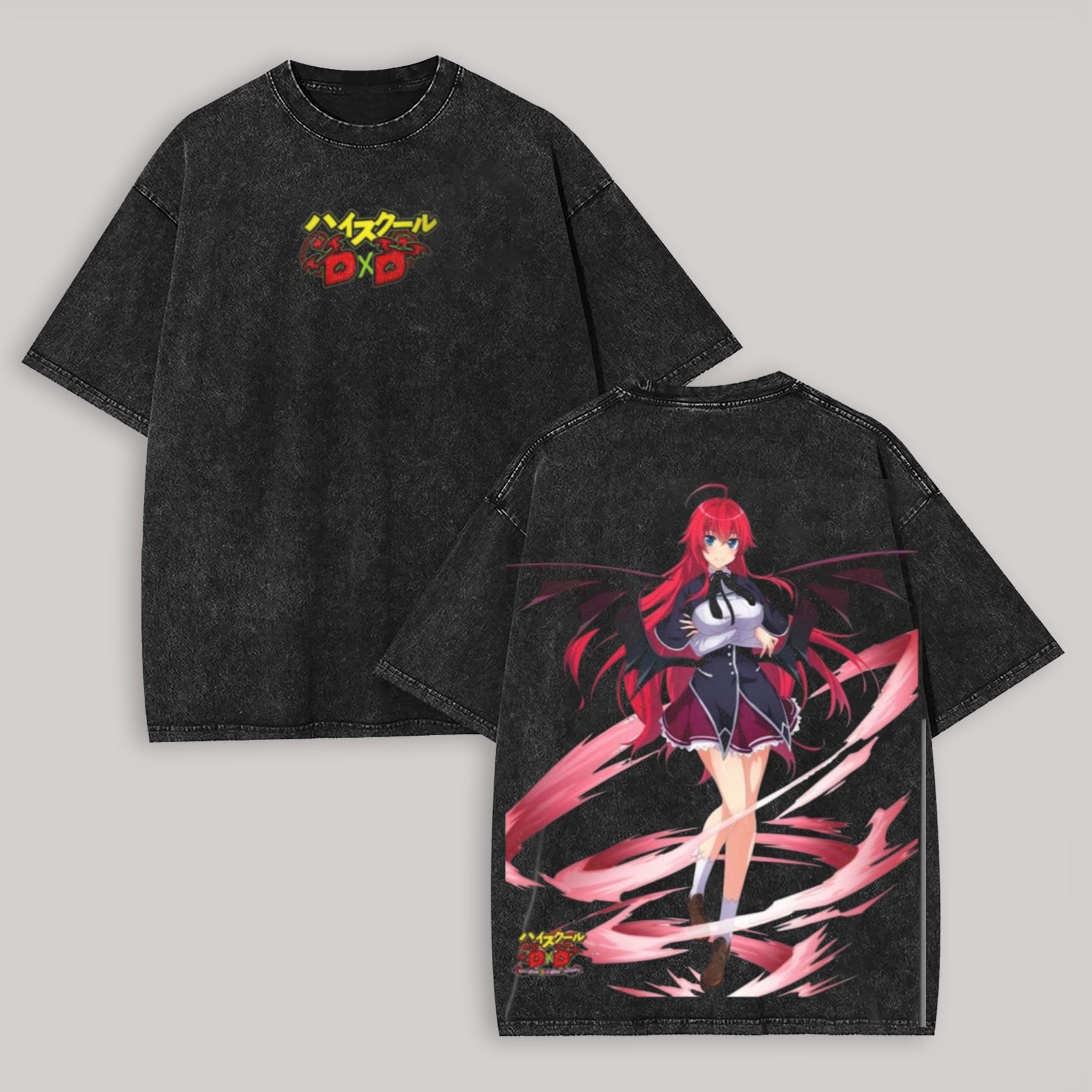 Футболка с принтом High School DxD для любителей аниме Одежда на весь год одежда с индивидуальностью Плюс размер Унисекс высокое качество горячий продукт футболка S