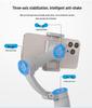 M1 Handheld Gimbal: Three-Axis Stabilizer with Anti-Shake & Smart Face Tracking for Mobile Photography & Live Streaming.
