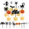 Set of 10 Mini Dessert Fork Halloween Theme Fruit Fork Cute Snack Fork Food Fork