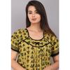 Robe de nuit imprimée en coton pour femme indienne Manches courtes Design Col en U Robe de nuit