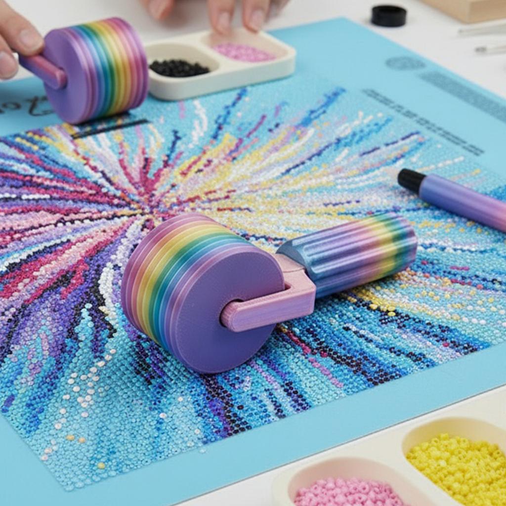 Detachable Diamond Painting Roller DIY Diamond Art Roller Bead Corrected & Fixing Tool For Diamond Art Tool Accessories