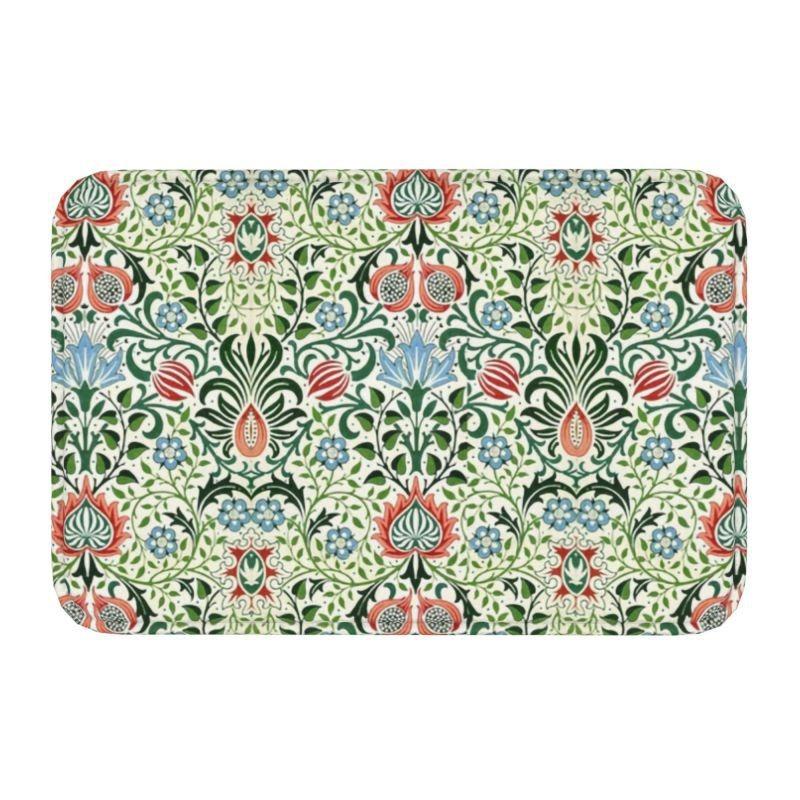 William Morris  Rug Front Floor Door Entrance Mats Indoor Textile Pattern Bath Kitchen Doormat Balcony Carpet Non-slip Floor Mat
