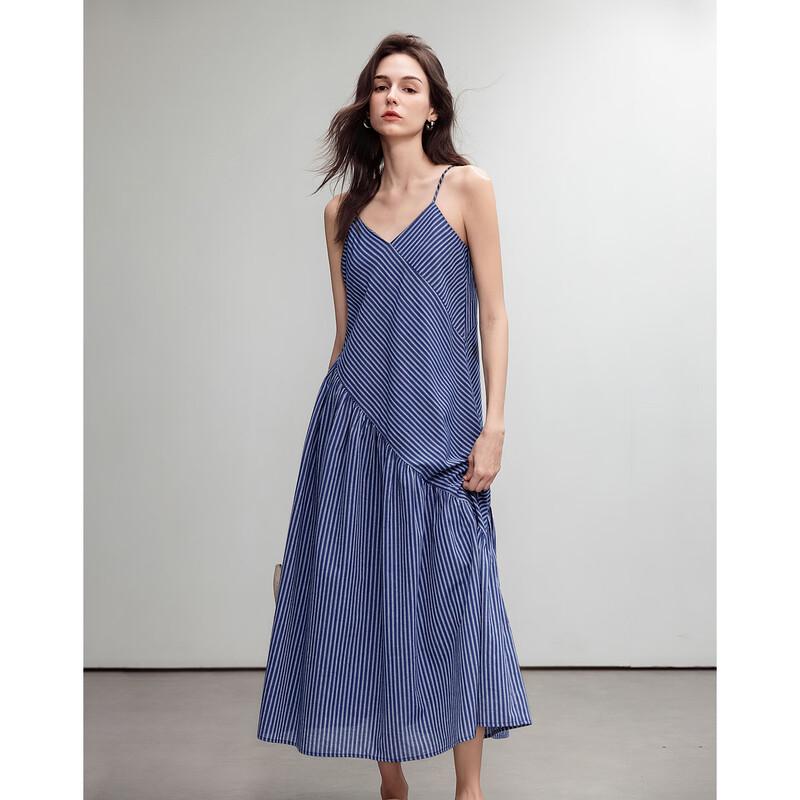 Demana Soft Cloud Cotton Blend Tiered Irregular Hem A-Line Cami Dress XL