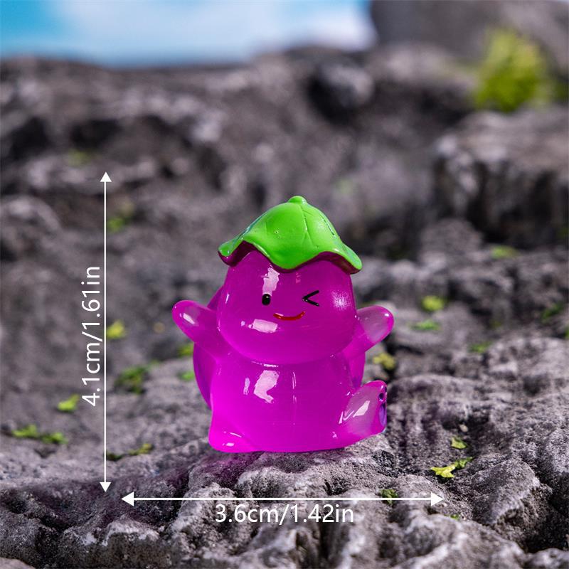 Cute Mini Luminous Kung Fu Turtle Micro Landscape Ornaments Car Home Decoration Glowing In Dark Turtle Toy DIY Accessories Gifts