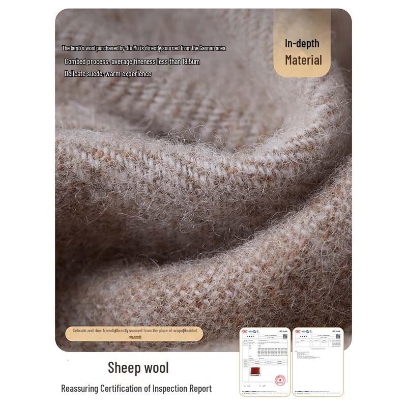 JIUMU Women's Pure Wool Scarf & Shawl