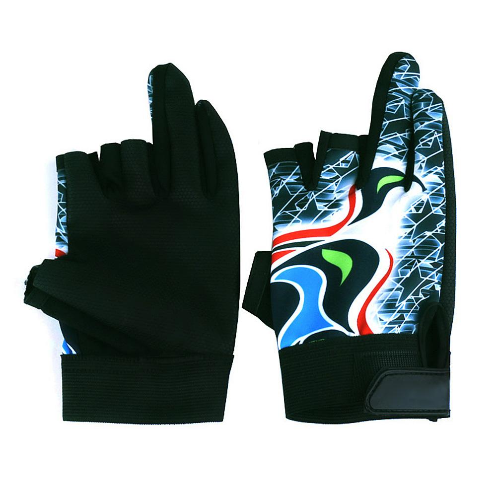 Stylish Sunscreen Gloves with 3 Half Finger & 2 Full Finger for Cycling Fishing Sports Gift