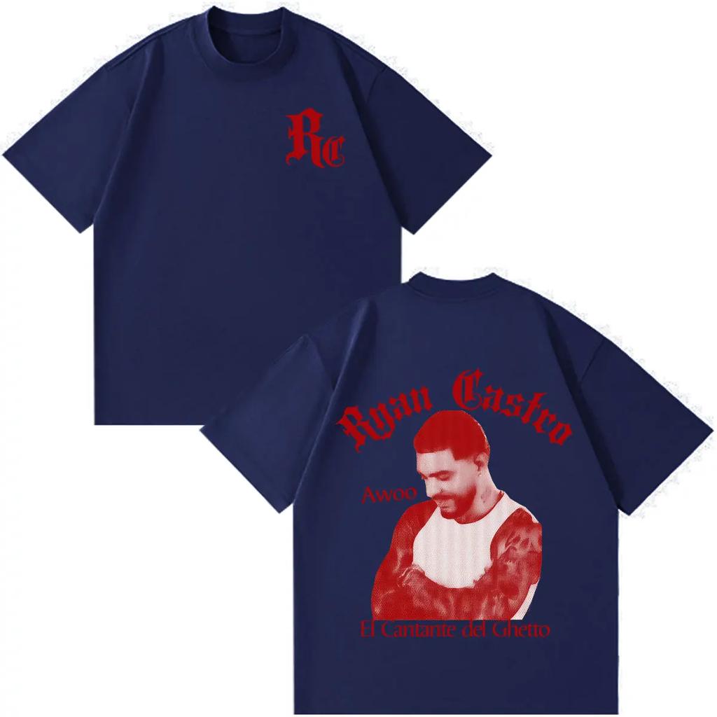 T-shirt Grafica Vintage Lavata Ryan Castro Sende Tour 2026 Uomo Donna Maglietta Stampata Estiva Casual Moda Abbigliamento Top Alta Qualità Streetwear