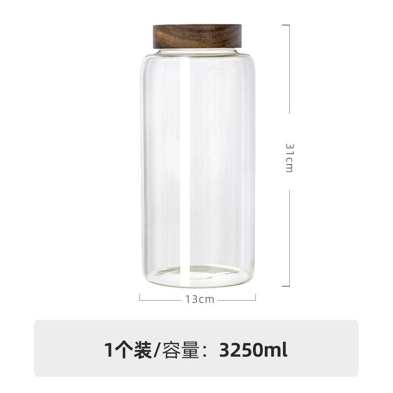 Glass Jars Food High Borosilicate Glass Sealed Jar Coffee Beans Tea Leaves Honey Sealed Storage Jars Kitchen Storage Bottles Jar