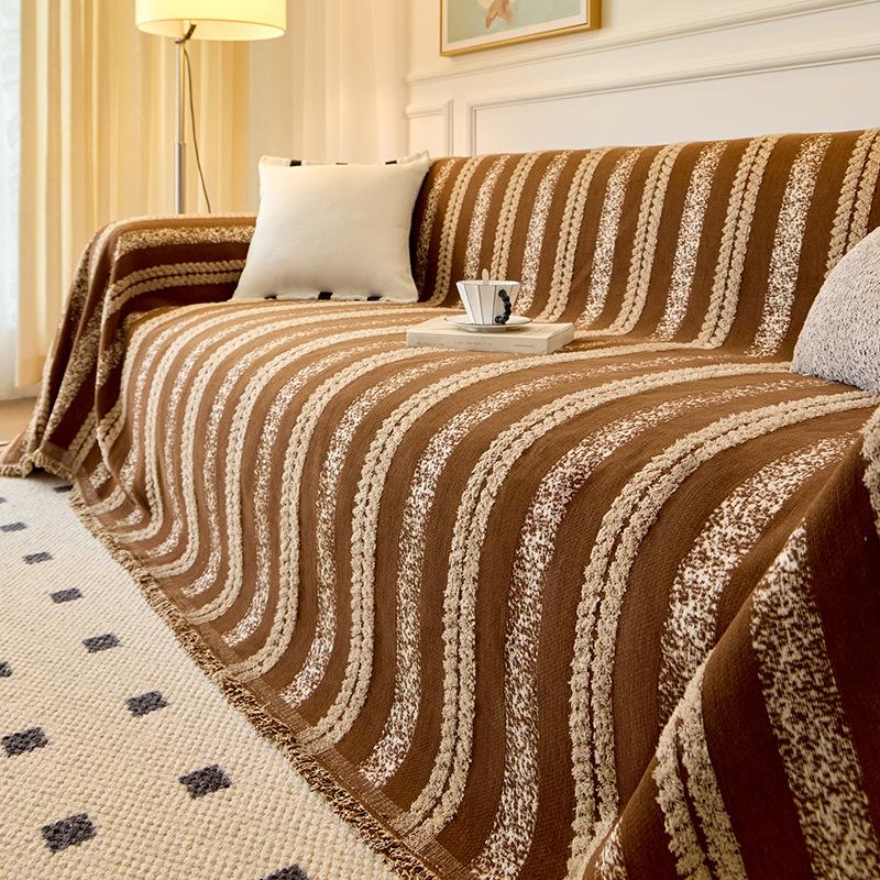 Premium Feel Chenille Sofa Cushion Cloth Sofa Cover Thick Non-Slip Couch Cover Full Towel Knee Blanket Cover Cloth Sofa Blanket