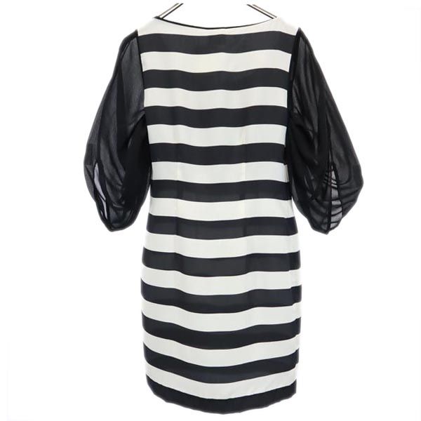 PAOLA FRANI Made In Italy Border Five-quarter Sleeve One Piece Women Used