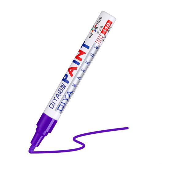 Fade-Resistant Paint Pen for Outdoor Touch-Ups Waterproof Quick-Drying Repair Pen UV-Protected Oil-Based Marker for Metal Wood Plastic