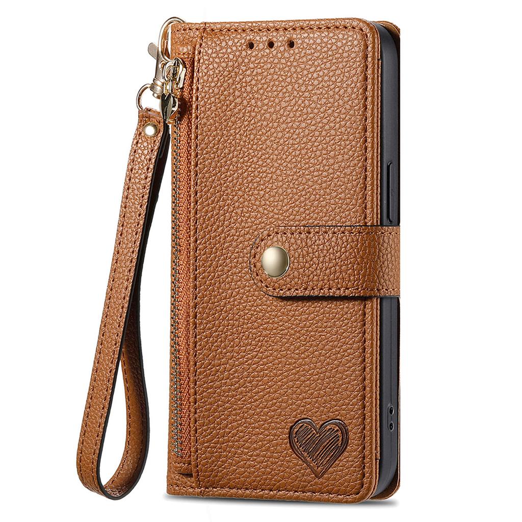For Samsung Galaxy A06 4G Case RFID Blocking Zipper Pocket Leather Wallet Phone Cover