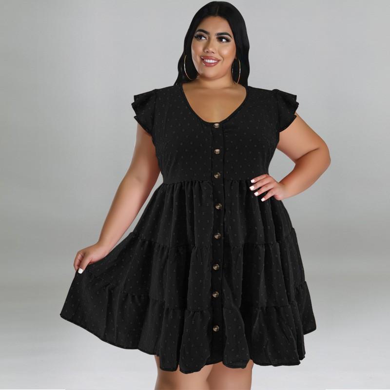 Plus Size Womens Flowy Maxi Dress With Ruched Detail V-Neck Short Sleeve Casual Streetwear Gold Solid Color Milk Silk Fabric