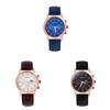 Wokai Business Mens Watch With Pu Strap Quartz Movement For Formal Wear