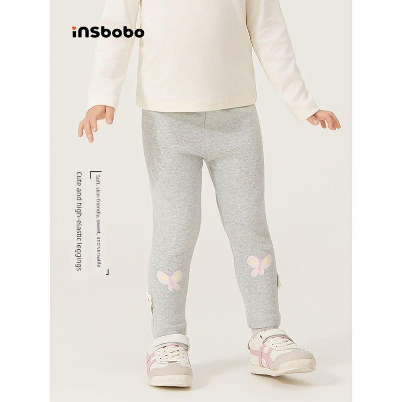 Insbobo Girls' Pants Autumn Baby Leggings 2025 New Children's Beautiful Trousers Spring and Autumn Children's Clothing Fashion