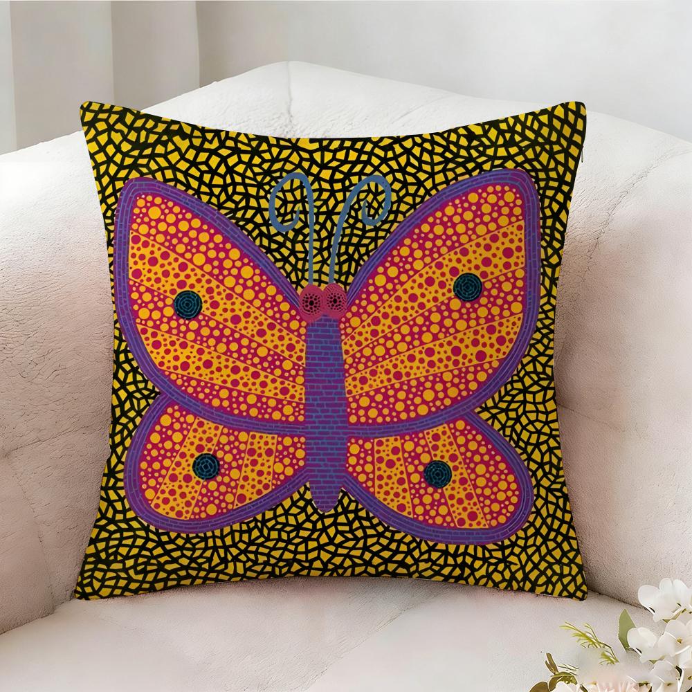 Y-Yayoi Art K-Kusama Pillow Case Pillowcase, Double-Sided Printed, Sofa Cushion, Bedroom Headboard Pillow