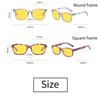 Fashionable Anti Blue Light Glasses for Night Driving Cycling Computer Use Classic Blue Light Blocking Night Vision Eyewear