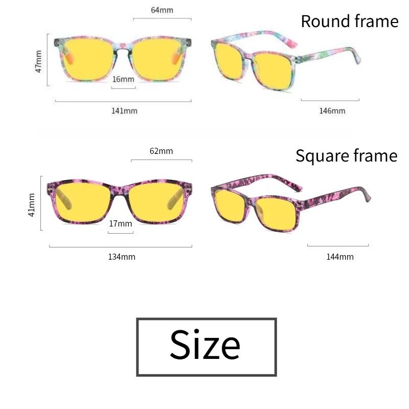 Fashionable Anti Blue Light Glasses for Night Driving Cycling Computer Use Classic Blue Light Blocking Night Vision Eyewear