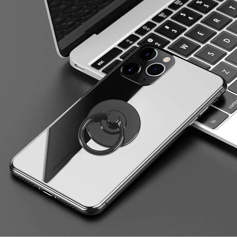 Mobile Phone Finger Ring Stand Holder Rotation Folding Back Stickers Desktop Grip for IPhone 15 14 Pro Max Huawei Samsung Xiaomi