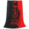 Stade Reims Blanket Cover Velvet Football Club Soft Throw Blankets for Home Couch Bedspread